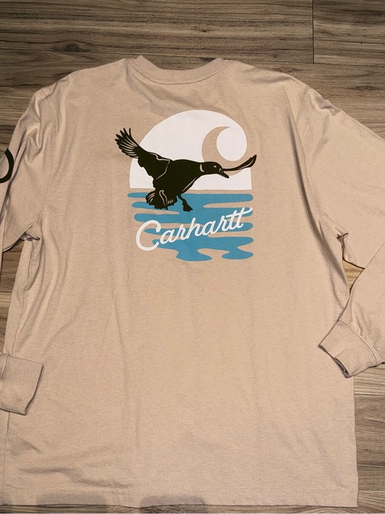 Carhartt Other - Carhartt Long Sleeve Graphic Tee - Duck design LARGE MENS COTTON POCKET TEE